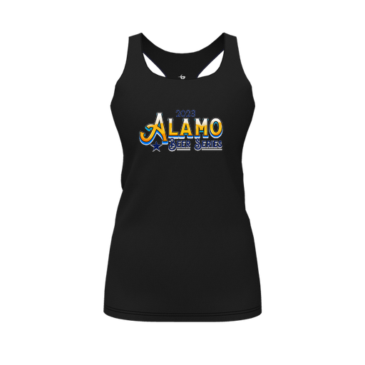 [FT0TRBBK-FYS-LOGO2] Decker Racerback Tank Top (Female Youth S, Black, Logo 2)