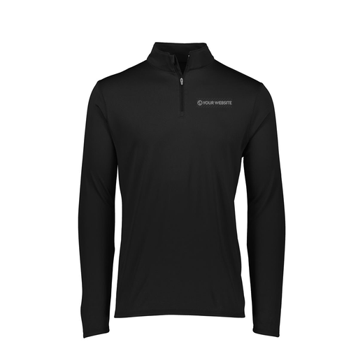 [2785.080.S-LOGO3] Men's Flex-lite 1/4 Zip Shirt (Adult S, Black, Logo 3)