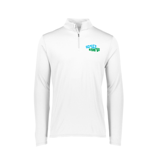 [2787.005.XS-LOGO1] Ladies Dri Fit 1/4 Zip Shirt (Female Adult XS, White, Logo 1)