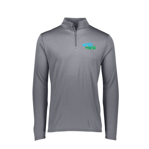 [FTLQFLGY-FAXS-LOGO1] Decker Women's Flex-Lite 1/4 Zip Shirt (Female Adult XS, Gray, Logo 1)