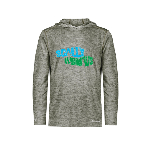 [FOLHCGGY-AS-LOGO1] Decker Men's Charge Hoodie (Adult S, Gray, Logo 1)