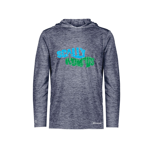 [FOLHCGNV-YS-LOGO1] Decker Youth Charge Hoodie (Youth S, Navy, Logo 1)