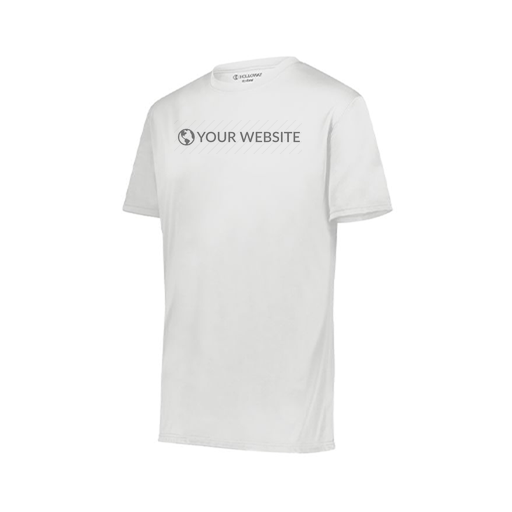 [222818.005.S-LOGO3] Men's Movement Dri Fit Shirt (Adult S, White, Logo 3)