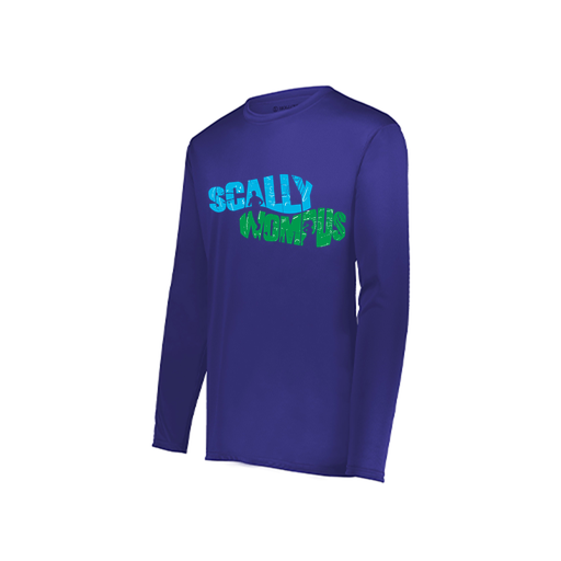 [222822.747.XS-LOGO1] Men's LS Smooth Sport Shirt (Adult XS, Purple, Logo 1)