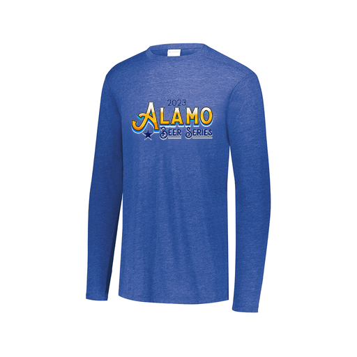 [FTLCUBRY-AXS-LOGO2] Decker Men's Tri-Blend T-Shirt - Long Sleeve (Adult XS, Royal, Logo 2)