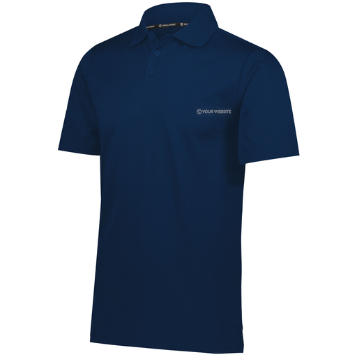 [222568.065.S-LOGO3] Men's Prism Polo (Adult S, Navy, Logo 3)