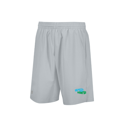 [229556.099.XS-LOGO1] Men's Weld Short (Adult XS, Silver, Logo 1)