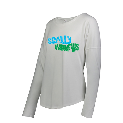 [3077.005.S-LOGO1] Ladies LS Ultra-blend T-Shirt (Female Adult S, White, Logo 1)