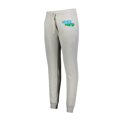 [229748.017.XS-LOGO1] Ladies 60/40 Fleece Jogger (Female Adult XS, Silver, Logo 1)